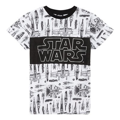 Boys' white 'Star Wars' print t-shirt